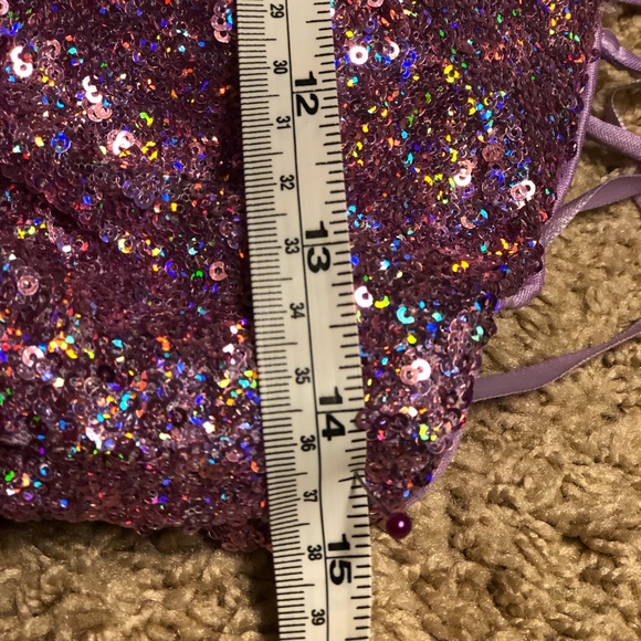 Fabiana size 6 Long sequin Prom Dress with Slit - Picture 3 of 8